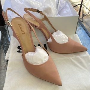 SCHUTZ Boris Pump in Poppy Rose.
